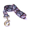 Black Bohemian Paisley Dog Leash
