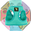 EcoBark Step In Dog Harness - XXXS to Small Breeds- Reflective Soft Mesh Harness for Teacup, Small Dogs and Puppies / Mint Turquoise