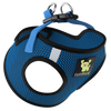 EcoBark Step In Dog Harness - XXXS to Small Breeds- Reflective Soft Mesh Harness for Teacup, Small Dogs and Puppies / Bright Blue Sport