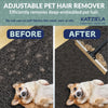 Katziela DuoSweep Broom – Dual-Sided Pet Hair Remover with Metal & Rubber Blade