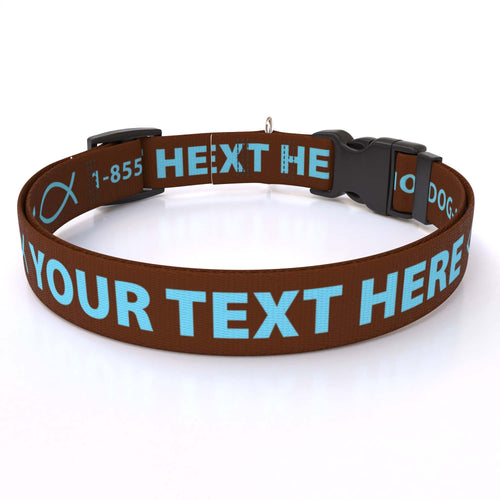 Personalized Solid Colored Side Release Collar