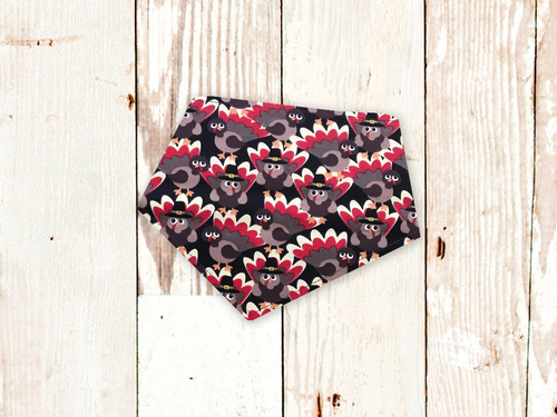 Brown Turkeys Dog Bandana
