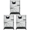 50 Inch 3-Tier Cat Cage with Plastic Platforms CT52