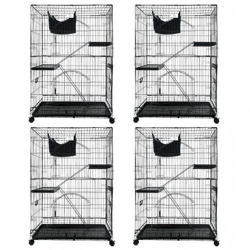 50 Inch 3-Tier Cat Cage with Plastic Platforms CT52