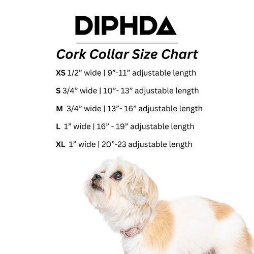 Cloud White Cork Leather Collar