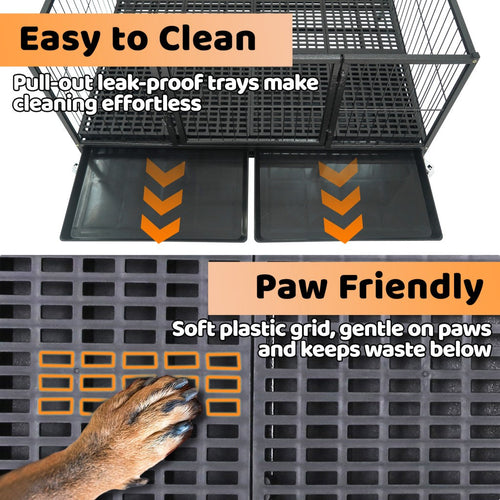 42 Stackable Dog Crate 43T+WHLP02