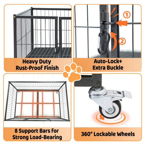 42 Stackable Dog Crate 43S+WHLP02