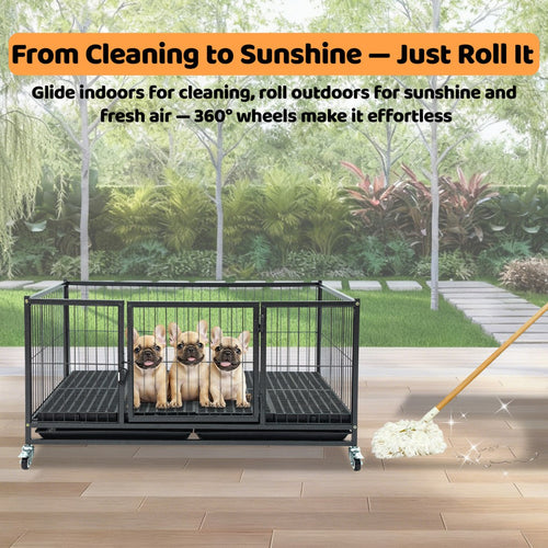 42 Stackable Dog Crate 43S+WHLP02