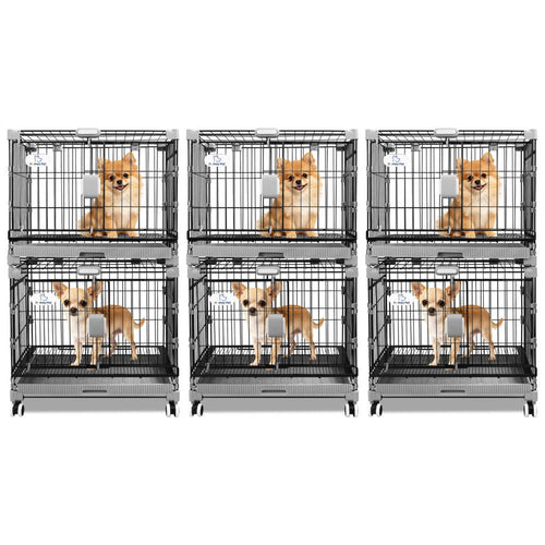 24-30 Black Metal Wire Dog Crate LS-2N01/LS-2.5N01
