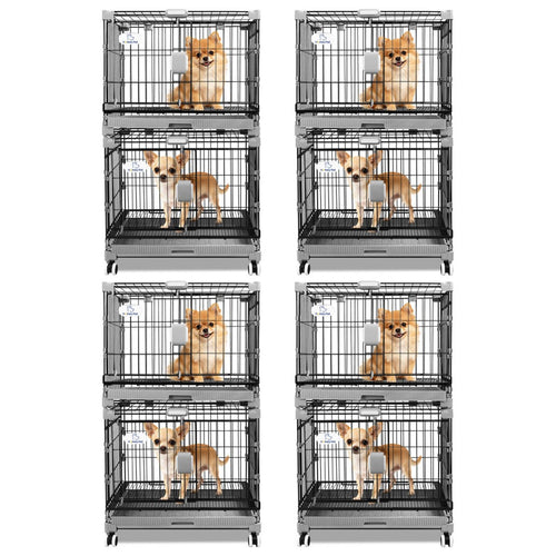 24-30 Black Metal Wire Dog Crate LS-2N01/LS-2.5N01