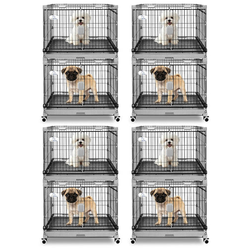 24-30 Black Metal Wire Dog Crate LS-2N01/LS-2.5N01