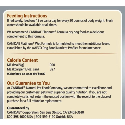 Canidae Canned Dog Food All Life Less Active Formula 13 oz.