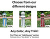 Amish Made Cape Hatteras Solar Lighthouse – Decorative Outdoor Lawn Ornament