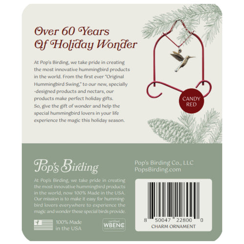 Charm Ornament, Wonder Red
