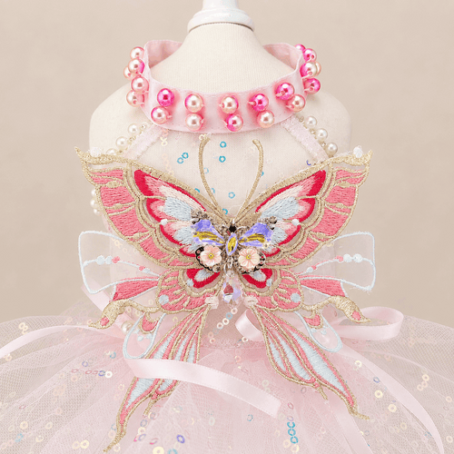 Butterfly Tulle Pet Dress for Dogs and Cats
