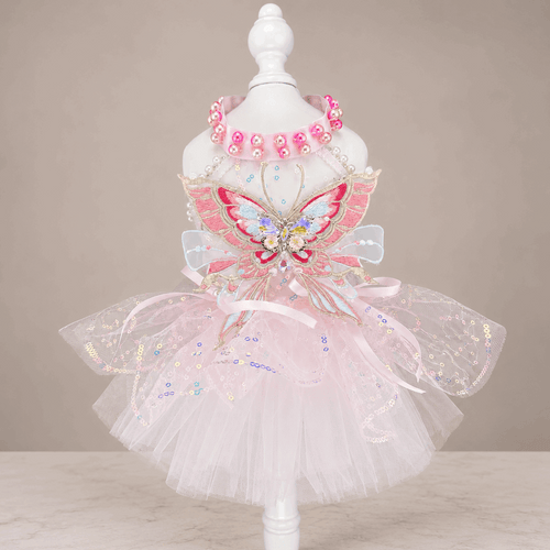 Butterfly Tulle Pet Dress for Dogs and Cats