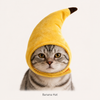 Cute Fruit & Vegetable Pet Hat Collection Banana Corn Peach Apple Cat Costume Hat for Cats & Small Dogs