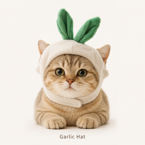 Cute Fruit & Vegetable Pet Hat Collection Banana Corn Peach Apple Cat Costume Hat for Cats & Small Dogs