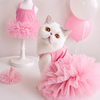 Cooling Ice Silk Dog Tutu Dress for Small Dogs – Lightweight Ribbed Puppy Princess Dress with Fluffy Tulle Skirt