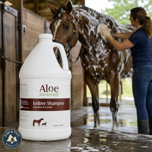 Advantage Aloe & Lanolin Iodine Animal Shampoo 1 Gallon Concentrate