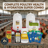 Complete Poultry Health & Hydration Super Bundle – 3 Gallon Drinkers + Vitamins + Oregano + Pick-No-More + VetRx