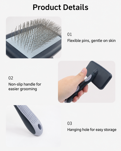 Flexible Pin Slicker Brush for Dogs & Cats