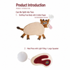 Squeaky Crinkle Meat Snuffle Dog Toy