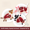 Squeaky Crinkle Meat Snuffle Dog Toy