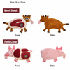 Squeaky Crinkle Meat Snuffle Dog Toy