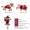 Squeaky Crinkle Meat Snuffle Dog Toy