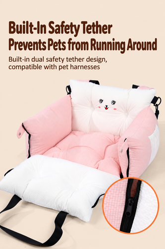 2-in-1 Pet Car Booster Seat & Carrier Bag