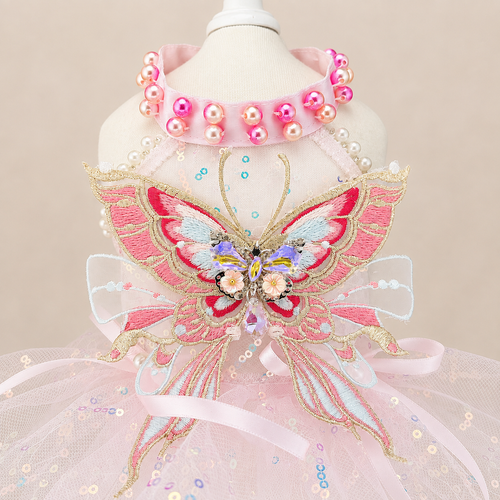 Butterfly Tulle Pet Dress for Dogs and Cats