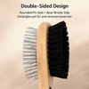 Double-Sided Pin & Bristle Pet Grooming Brush