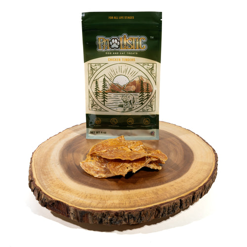 Pawlistic Chicken Breast Treats for Dogs & Cats - 4oz - Single Ingredient, All-Natural, High Protein, Made in USA, High Protein, Grain-Free
