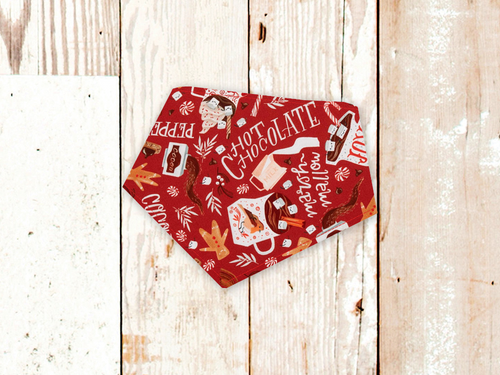 Christmas Hot Chocolate Dog Bandana