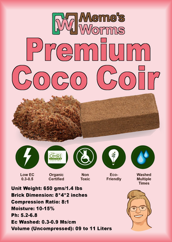 Coco Coir - Worm Bedding