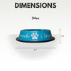 I LOVE YOU SO MUCH Modern Stainless Steel Dog Bowl – 24oz