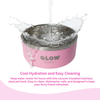 Aqua Blue Stainless Steel Dog Bowl 32oz & 64oz - Glow Pups