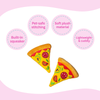 Pizza Squeaky Dog Toy 2 Packs - Glow Pups