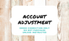 Account Adjustment