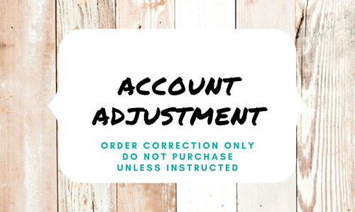 Account Adjustment
