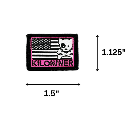 MINI FREEDOM DOG & CROSSBONES LOGO Woven Morale Patch