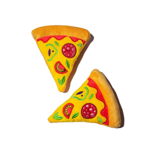 Pizza Squeaky Dog Toy 2 Packs - Glow Pups