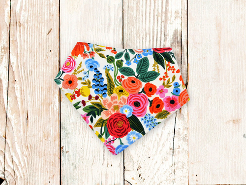 Cream Garden Party Dog Bandana