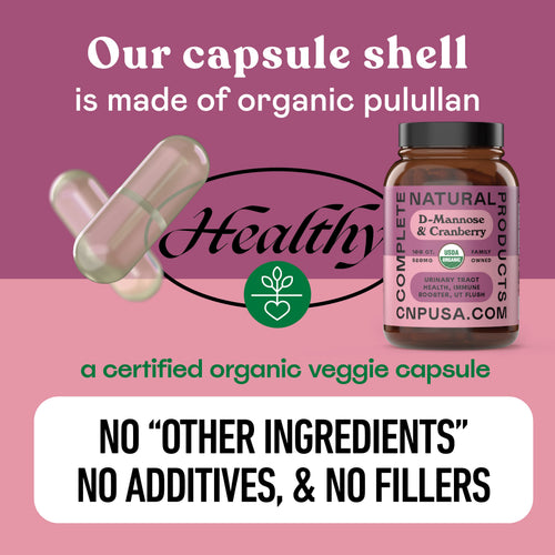 Organic D-Mannose & Cranberry Capsules