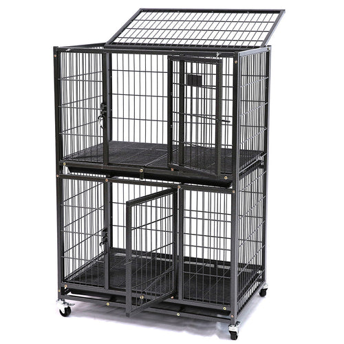 31 Two-Tier Dog Crate 46A