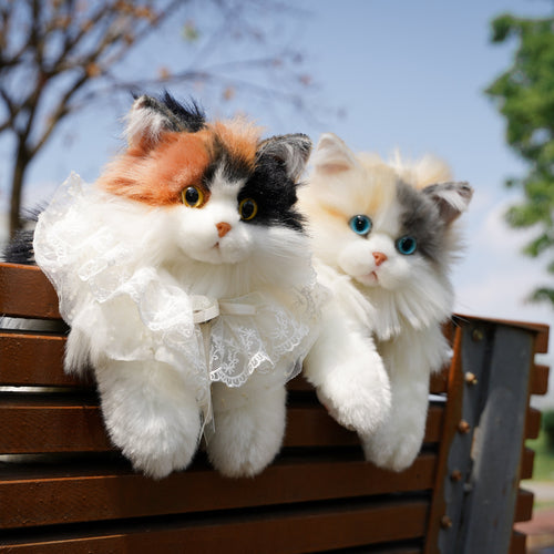 Fairy Light Calico Cat Backpack –Handmade Glowing Plush Gift