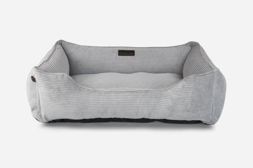 Chester & Lee | Fancy Corduroy Sleeper Dog Bed Gray