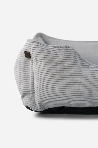 Chester & Lee | Fancy Corduroy Sleeper Dog Bed Gray