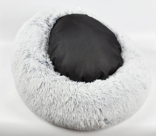 Mr. Peanut's 28 OrthoPlush® Pet Bed - Snowflake White Two Tone